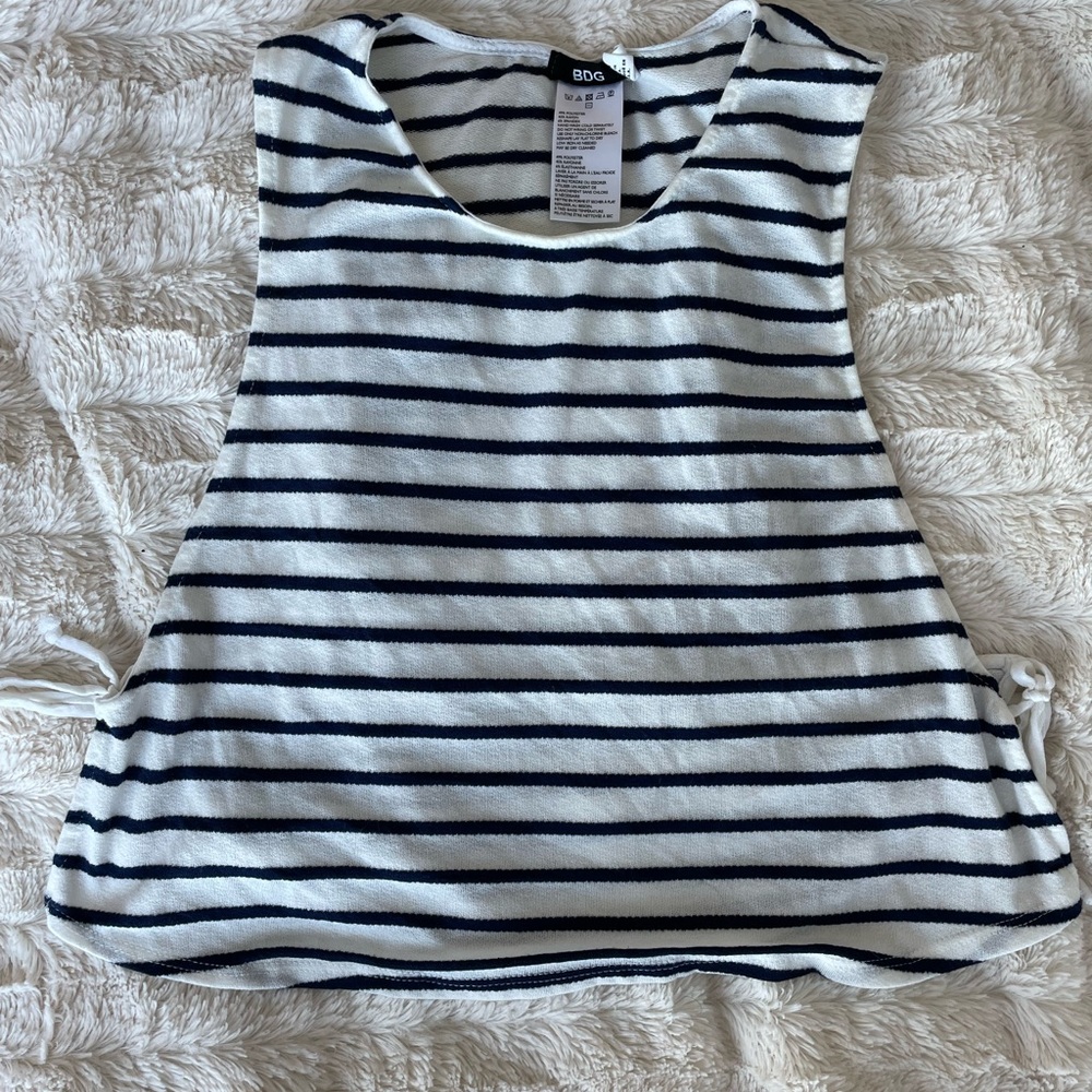 BDG Striped Crop Top